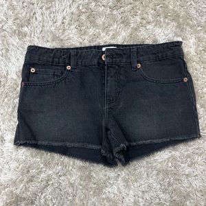 ASOS black denim shorts size 6